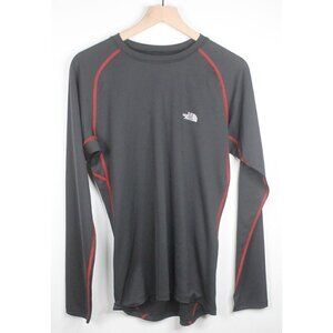 The North Face Flight Series Black/Red Base Layer Long Sleeve Shirt Men's Sz M